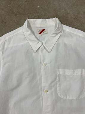 Best Made Co White Linen Cotton Short Sleeve Button Up Shirt XL